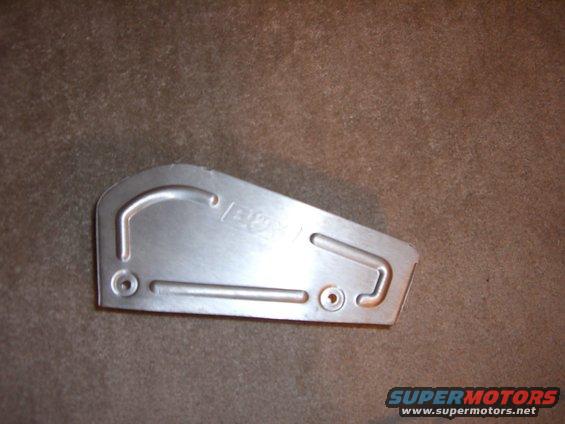 Aluminum bracket with embossed 'BW' logo and mounting holes