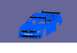 2004 Jeep Wrangler - A blue Camaro SS race car is shown from a three-quarter front view against a purple background.