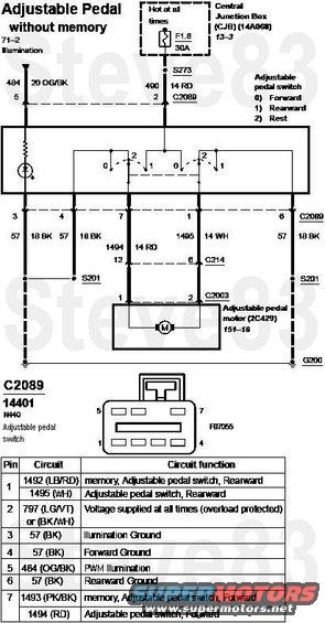circuit1.jpg Power Adjustable Pedals (w/o Memory) circuit