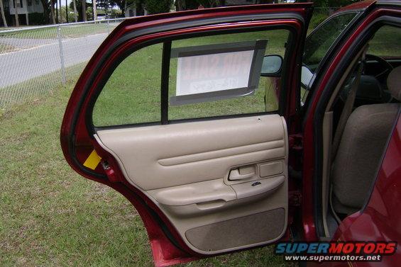 DRIVER SIDE REAR DOOR