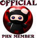 1993 Ford Bronco - A cartoon ninja character is depicted against a red background, with text indicating membership.