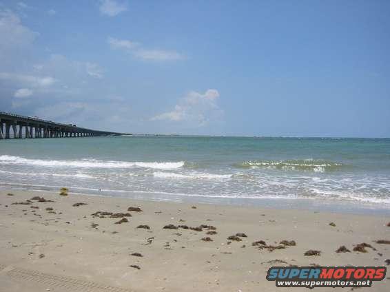 Green to the beach at San Luis Pass
