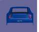 2004 Jeep Wrangler - A digital rendering shows the rear of a blue Cadillac CTS with a spoiler.
