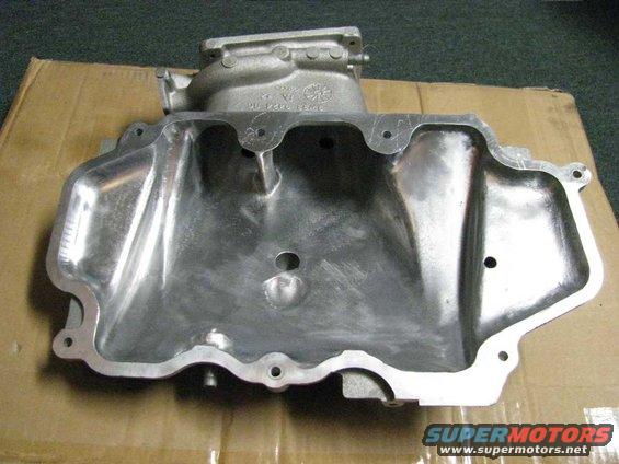 Aluminum intake manifold with "SUPERMOTORS" logo visible at bottom right