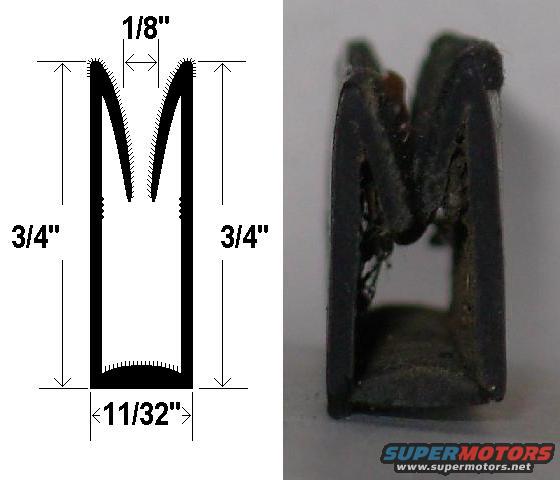 sliderrun.jpg Original flocked glass run channel (EOTZ-9830104-A) for factory sliding side windows.  It's not available, but JCW sometimes stocks a shallower version that works.  Aerostar runs can also be made to work, with a razor blade & some effort.