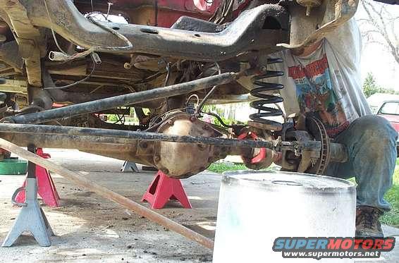 Axle pulling time.
