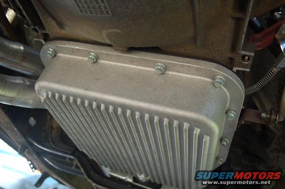 Aluminum transmission pan