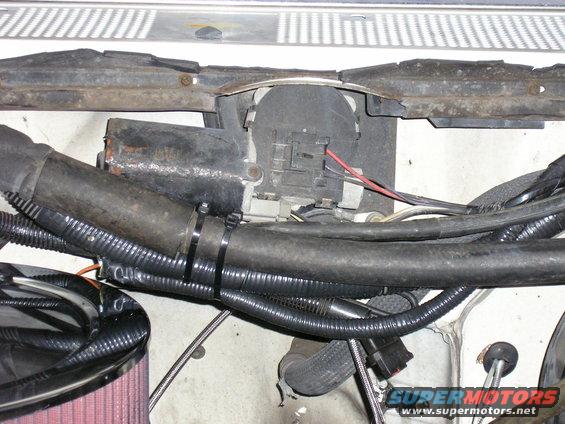 After cuttinback all the "now useless" wires from the wiring harness.