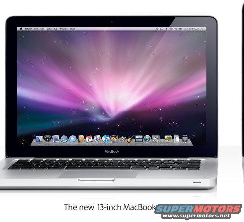 Silver MacBook laptop with colorful wallpaper and dock