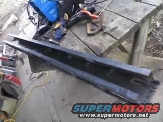 had to make a new rear body support due to rust