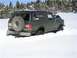 1979 Ford Bronco - Ford Bronco stuck in snow during a winter outing.