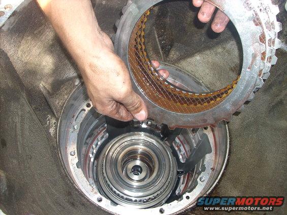 next is the intermediate clutch pack, just lifts right out
