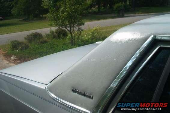 More pictures of the vinyl roof in its polished state