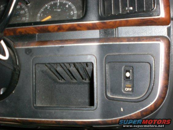 relocated o/d switch