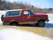 1988 Ford Bronco - first and so far only time I got stuck, riding across the deep pond I wheeled in a month before, Its only about two fee…