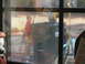 2005 Ford Mustang - A blurry view through a window screen shows an interior scene with a person and indistinct objects.