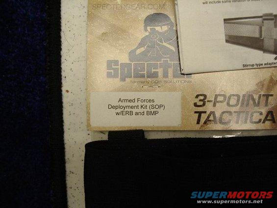 Specter Gear 3-Point Tactical Deployment Kit packaging with text