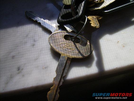 Ford keys on a marble surface