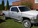1998 Dodge 3500 - This 1998 Dodge 3500 pickup truck is shown from the front three-quarter view.