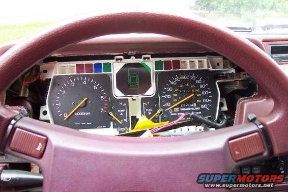 1983 Honda Accord interior showing dashboard gauges and steering wheel