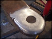 Trailer hitch with a circular opening