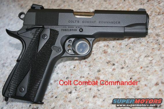 Colt Combat Commander pistol with textured grips and serial number 70SC19703