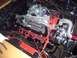 1977 Ford Mustang II - Engine bay detail showing "MUSTANG POWERED BY FORD" valve covers and associated wiring.