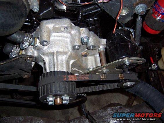 aluminum water pump with electric drive setup