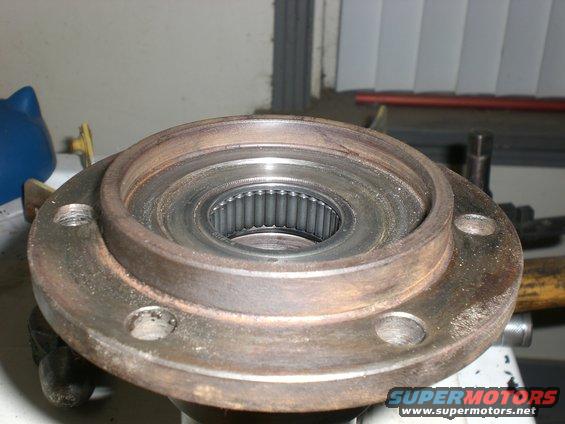 Be sure to check the inner spindle bearings, they get overlooked and mine were toast, this is the chevy spindle