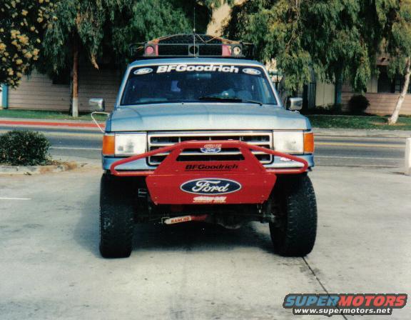 TJ before the start of the 1995 Baja 1000, chasing for Mike Jakobson in class 5.