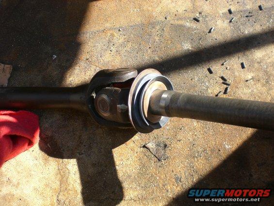 Inner FORD axle, outer CHEVY stub. New u-joint part number 297X same ford or chevy and new inner spindle seal part number 22311 same ford or chevy
