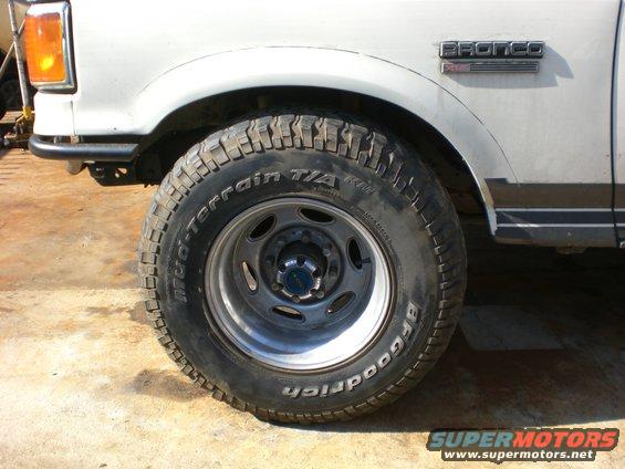 33x12.50x16.5.
Finished and no alignment needed. Now to do the rear.