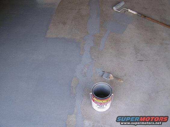 garage-epoxy-coat-002.jpg Garage, During Epoxy Coat, filling crack