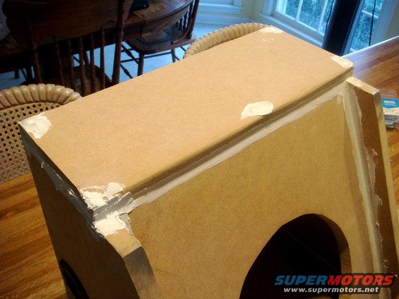 dsc04258.jpg sanded down the top and started sealing the screw holes