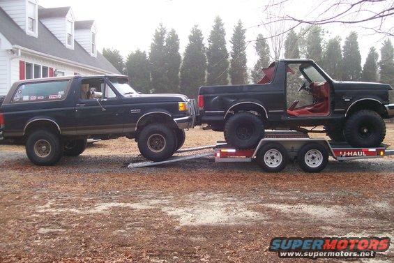 When the vehicle you are towing has no drivetrain, this is now you get it up on the trailer.