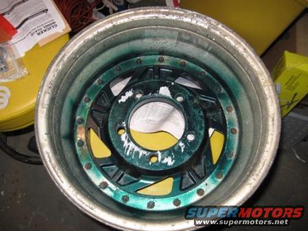 Back of wheel.