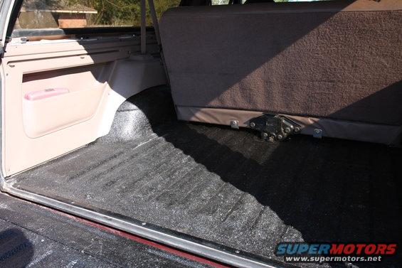 2 layers of rust bullet, 2 layers of herculiner, and peel & seal under the trim panels.