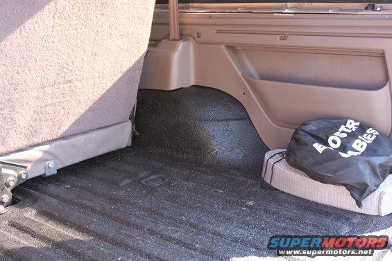 2 layers of rust bullet, 2 layers of herculiner, and peel & seal under the trim panels.