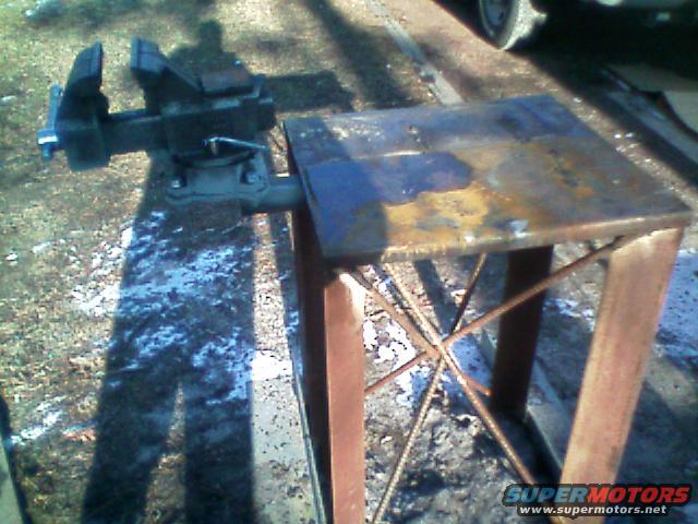 welding table for sale pictured with optional vice