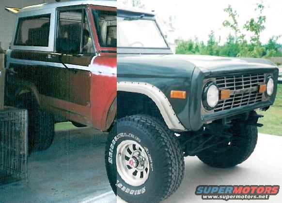 beforeafter.jpg It started as a rustbucket with nice wheels, and ended up as a 2000 Eddie Bauer Bronco.