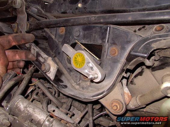 This is the wiper transmission, on the motor, going back in.