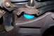 1990 Ford Bronco - Ball joint assembly with a blue boot and castle nut visible.