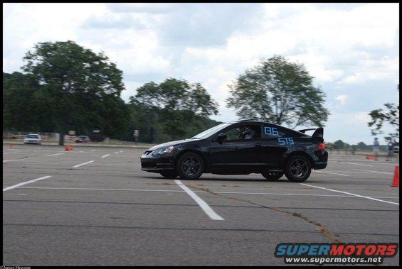 My brother taking a photo of me racing.
