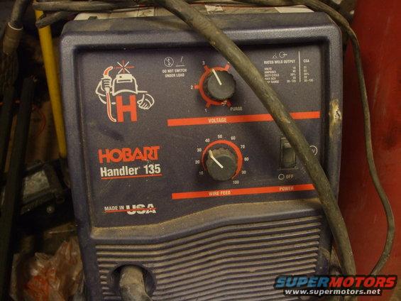 Hobart Handler 135 welder with voltage and wire feed controls