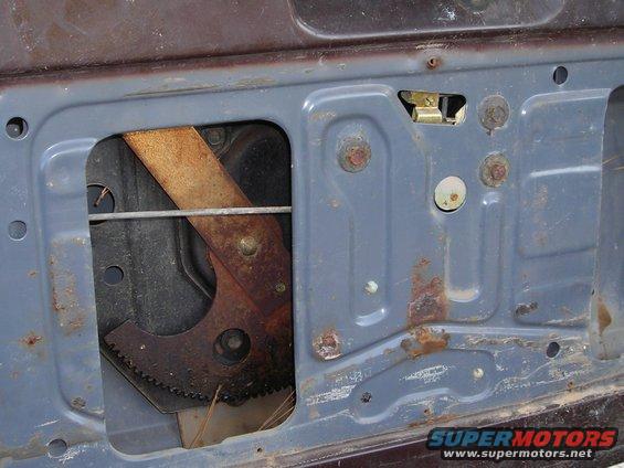 the tailgate is shot.  Internal parts are good including motor and exterior trim panel.