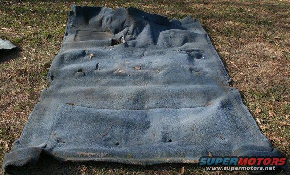 front carpet taken out properly
