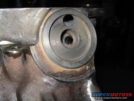 img_0066.jpg oil pump to filter passages drilled to 9/16" to match pump outlet and all main galleries drilled to 1/2"
still needs some clean up