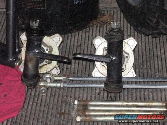 Go-kart steering knuckles and tie rods