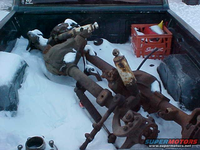 a pair of HD dana44's i picked up to swap the front end so i have 8 lug wheels
