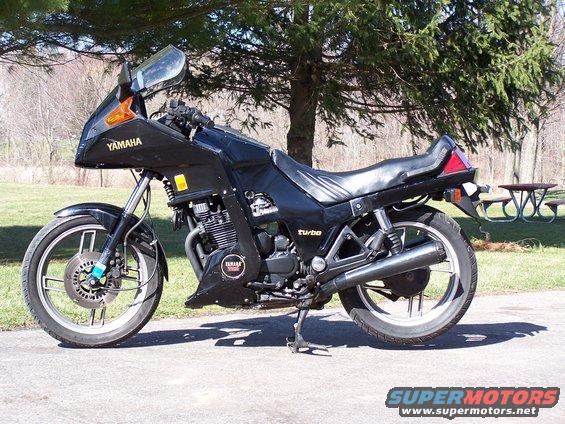 1982 Yamaha Seca Turbo. 650cc 4-cylinder, Mitsubishi TC03-06A turbocharger.